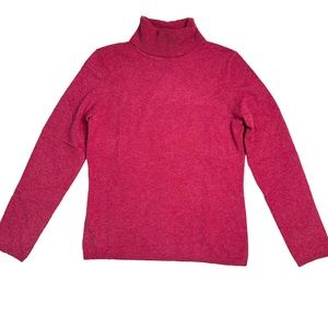 Charter Club 2-Ply 100% Cashmere Turtleneck Sweater Pink Size Size S NWT